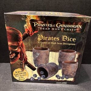 Pirate's of the Caribbean Pirates Dice Game Dead Mans Chest NEW!
